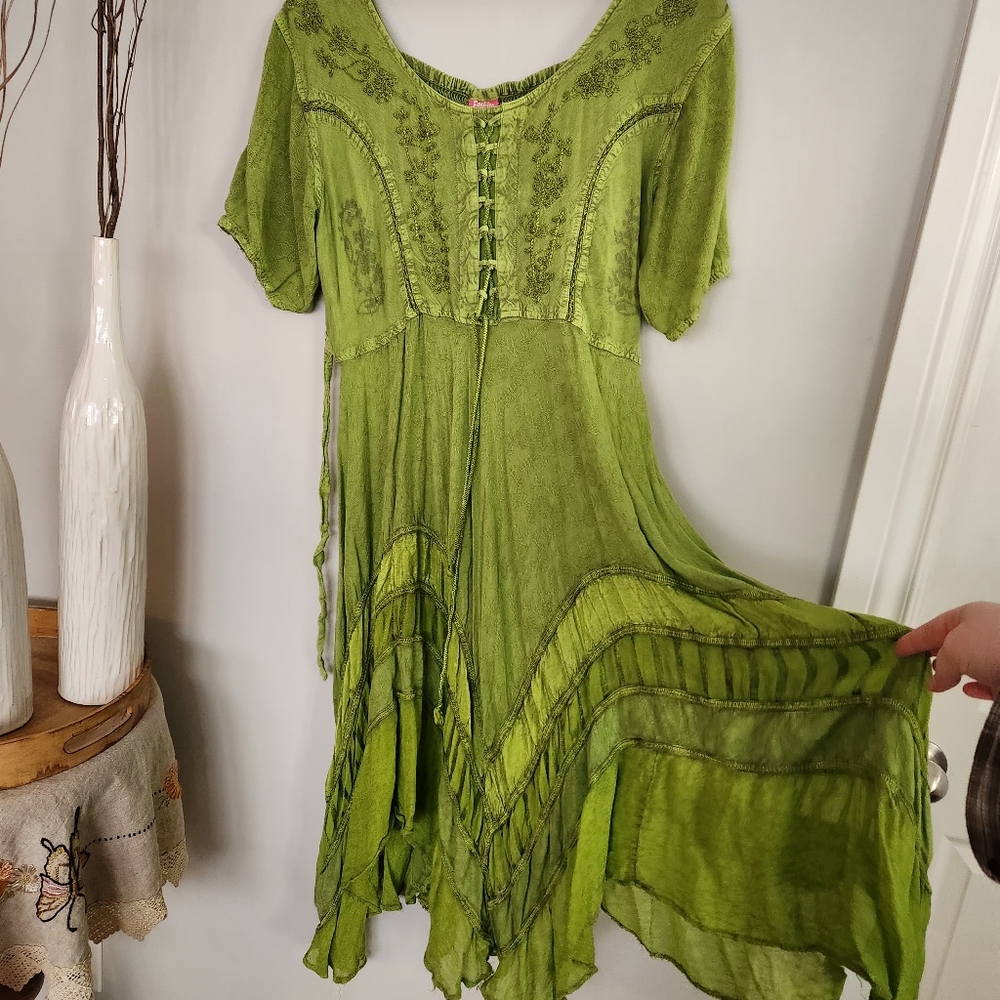 Elegant Green Women's Dress